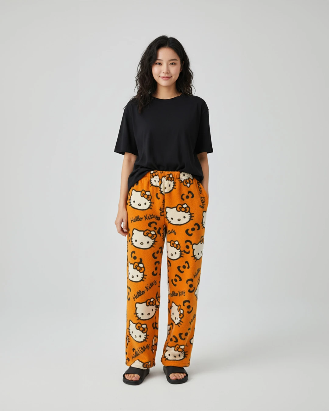 Halloween Turuncu Hello Kitty Pijama