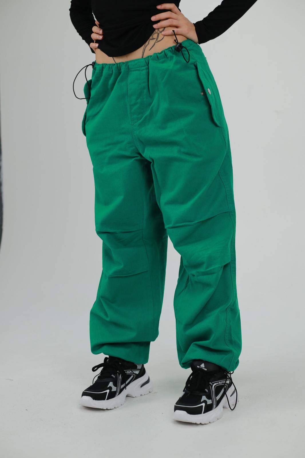 Turkuaz Tactical Ayarlanabilir Bel Kumaş Unisex Pantolon