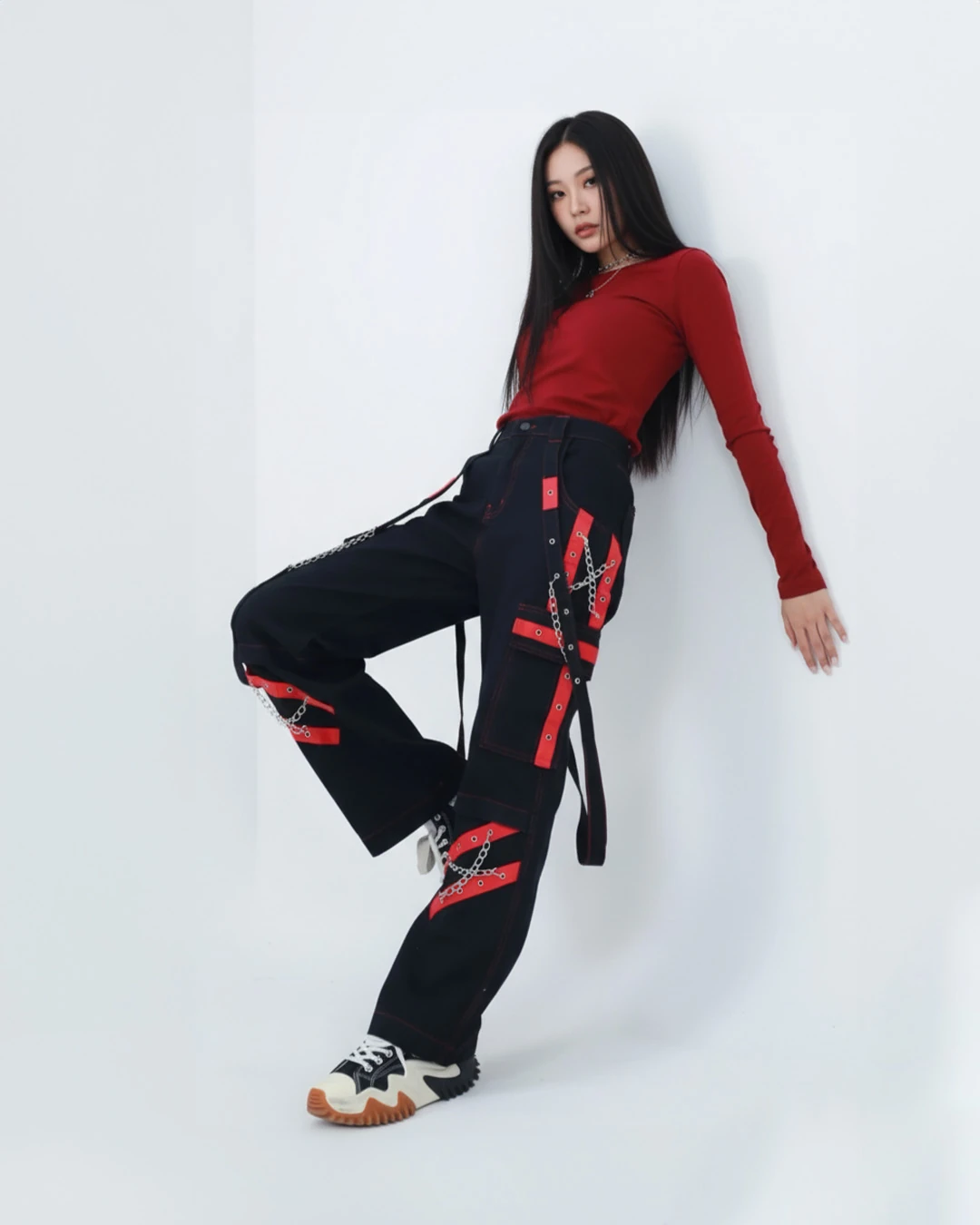 Cyberpunk Detail Baggy Live Jean