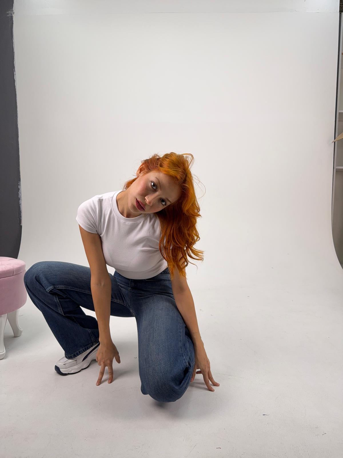 Mavi Eskitme Baggy Unisex Pantolon