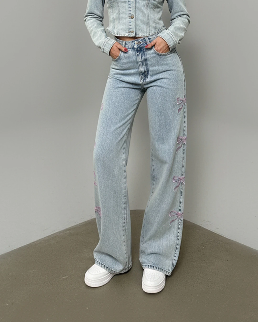 Ribbon Blue Recycled Live Baggy Jean