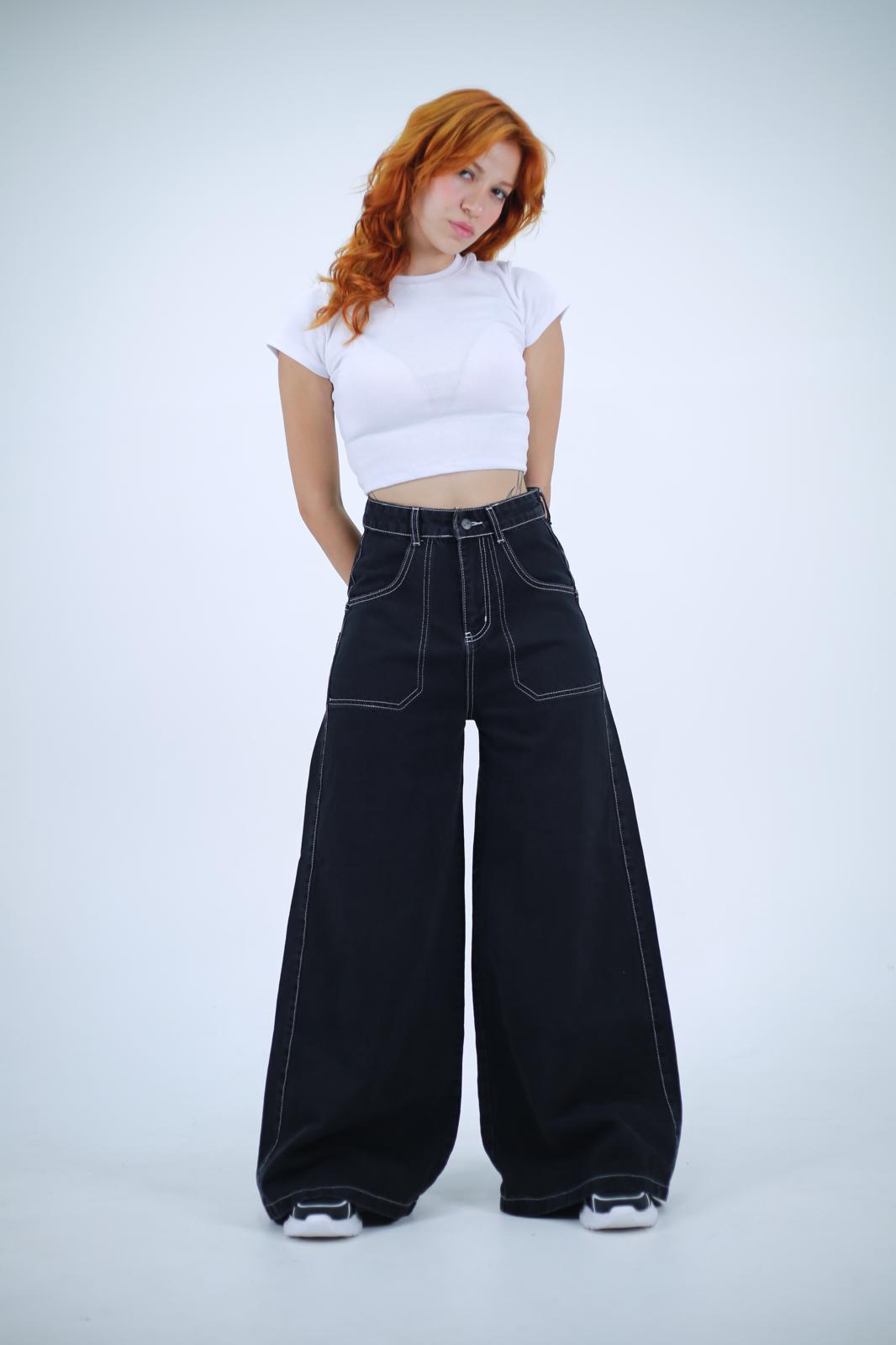 Skull Head Extra Baggy Unisex Jean