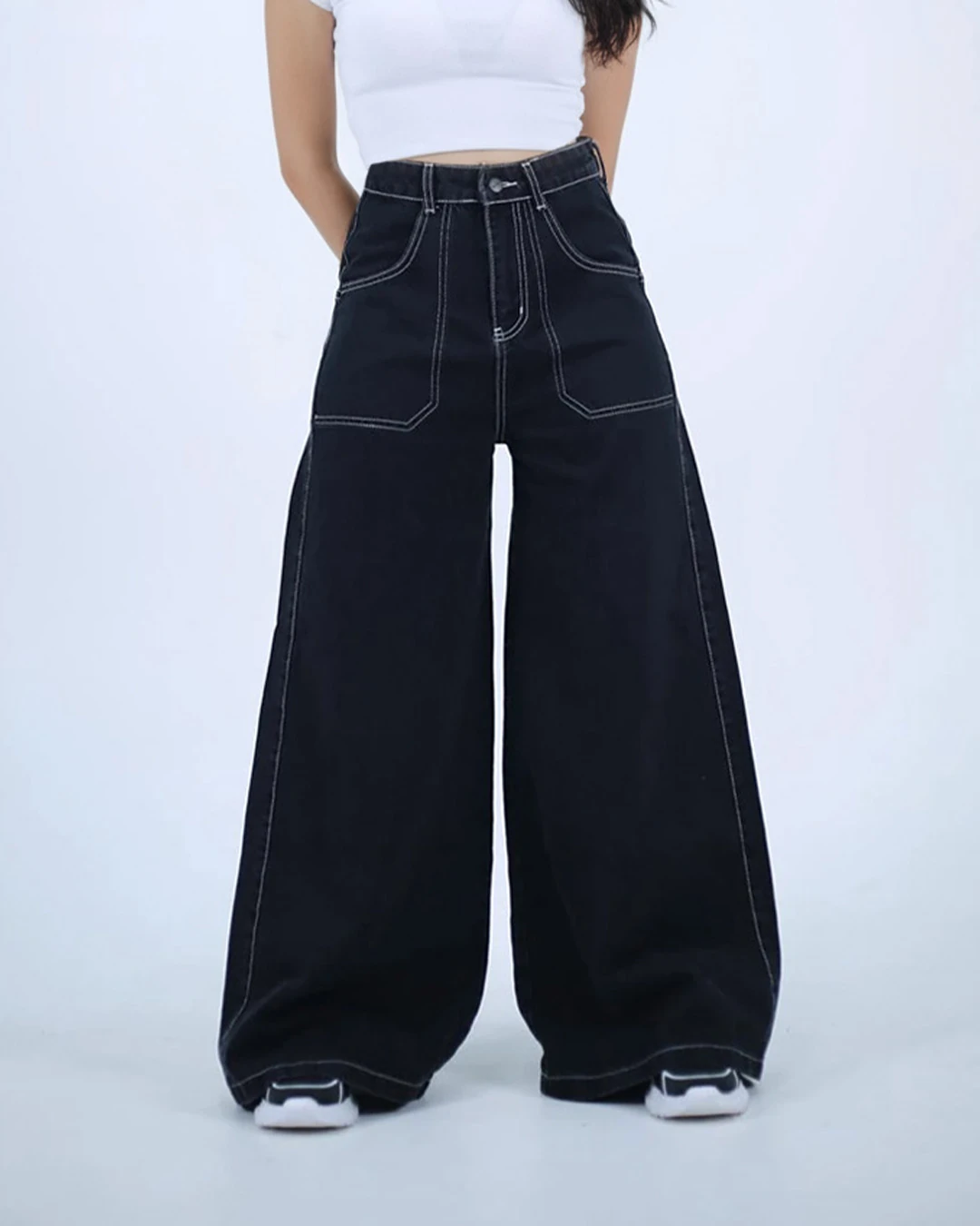 Skull Head Extra Baggy Unisex Jean