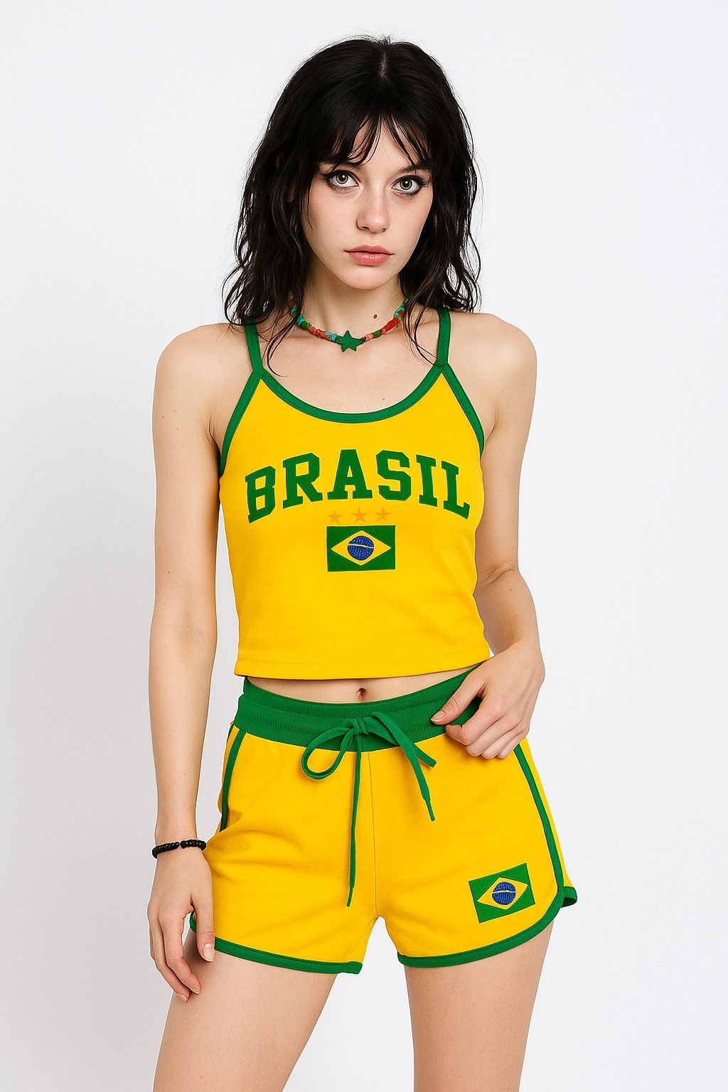 Brasil Crop & Şort Takım
