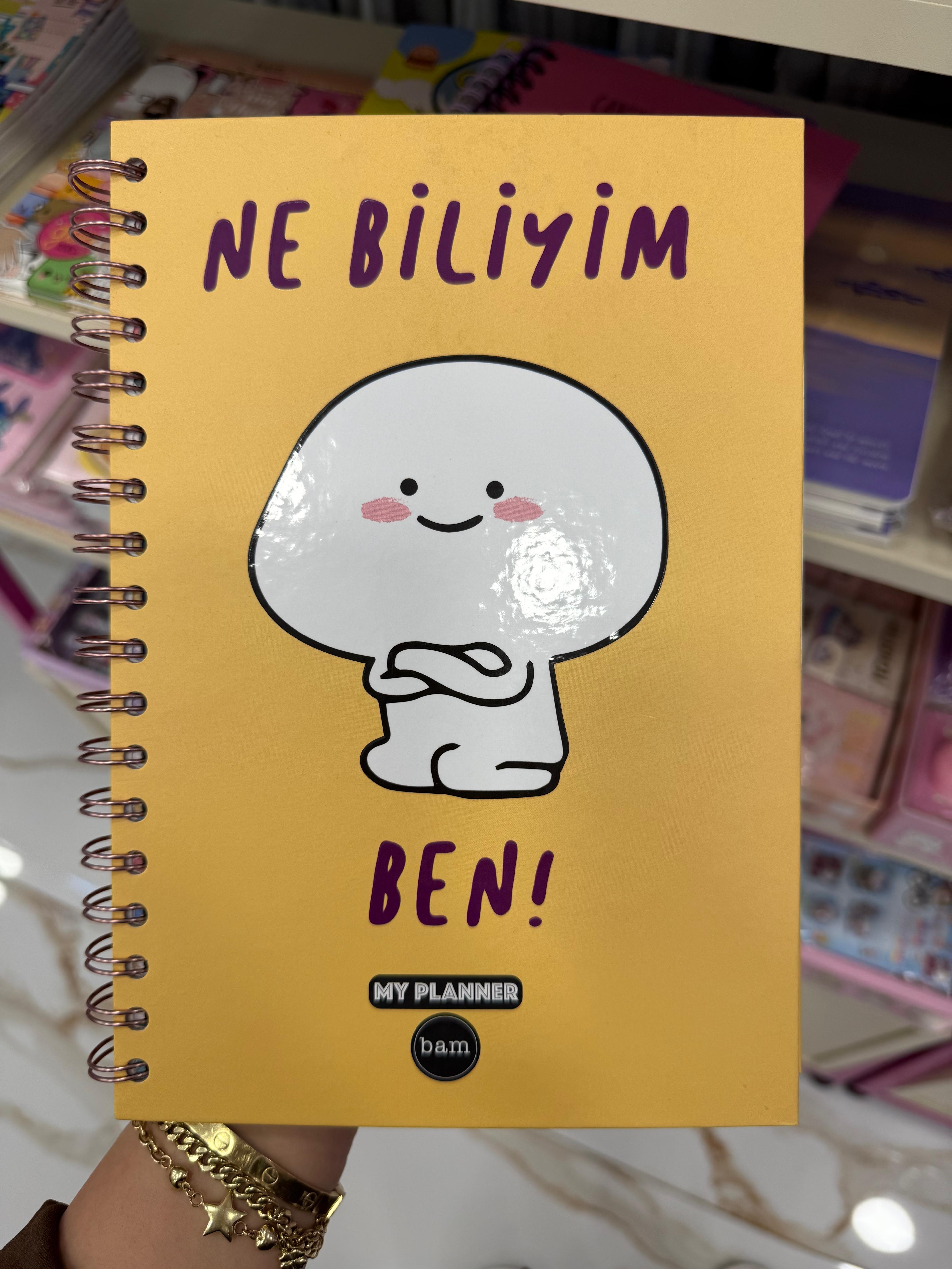 Ne biliyim ben Tatlı Tasarımlı Konuşan Ajanda