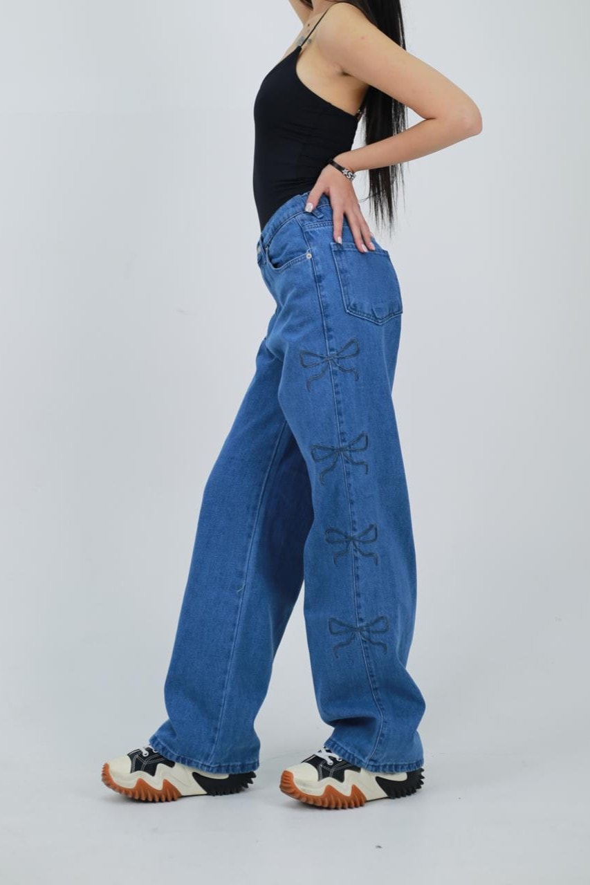 Mavi Live Kurdele Detail Baggy Jean