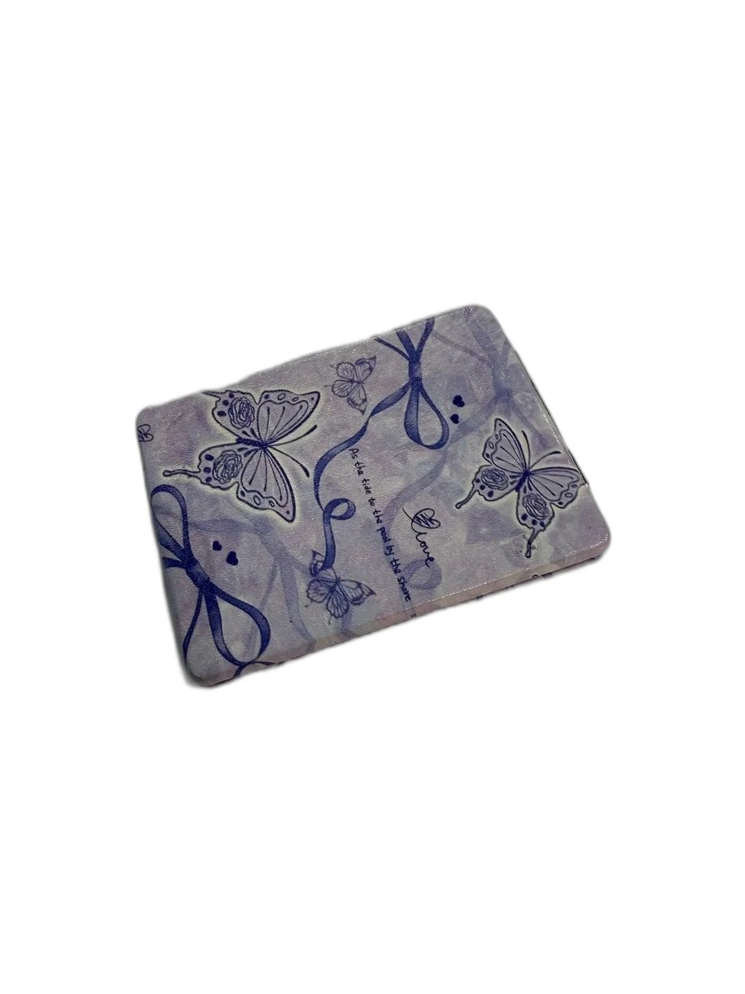 Purple Butterfly Katlanabilir Cep Ayna