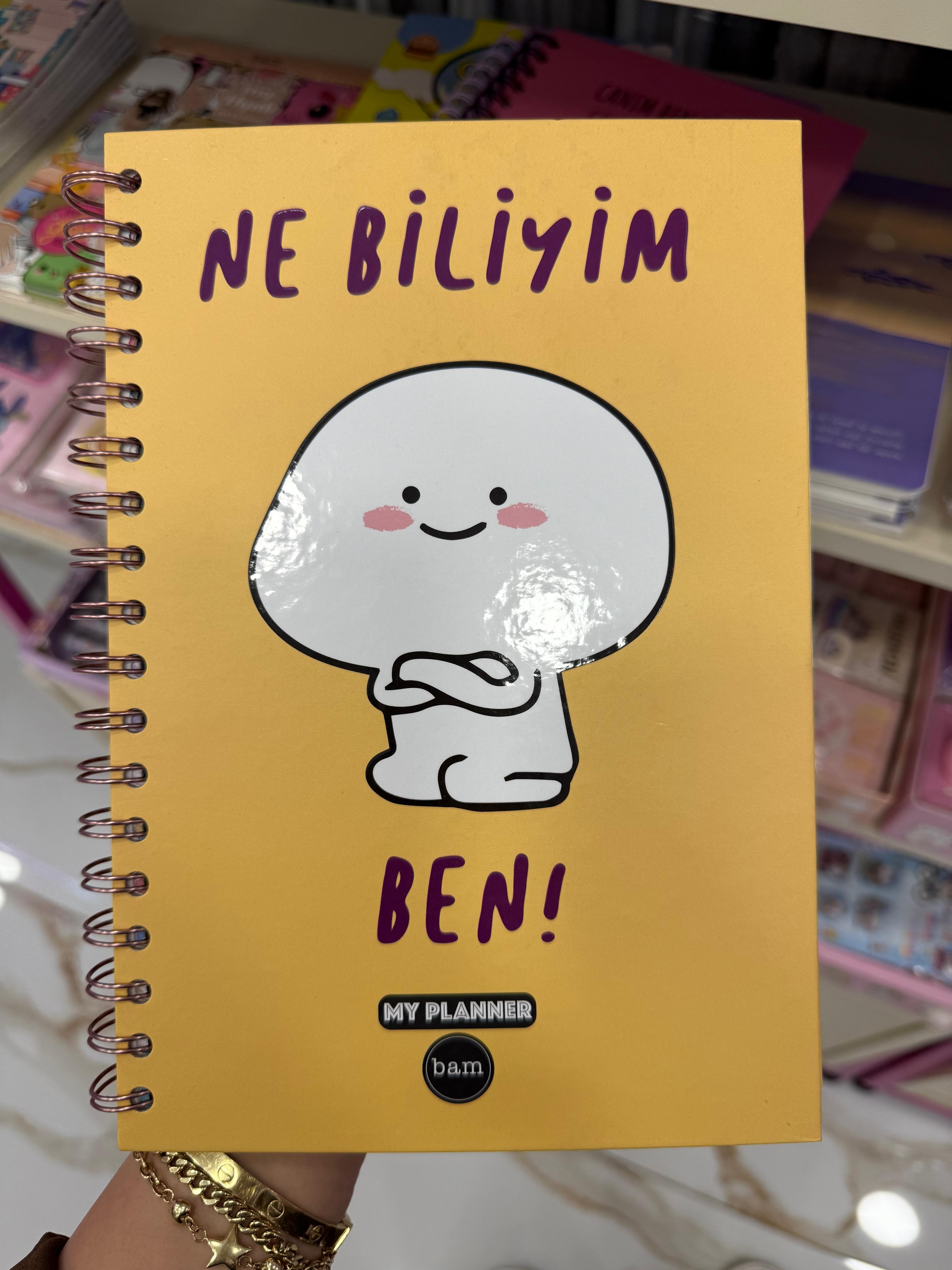 Ne biliyim ben Tatlı Tasarımlı Konuşan Ajanda