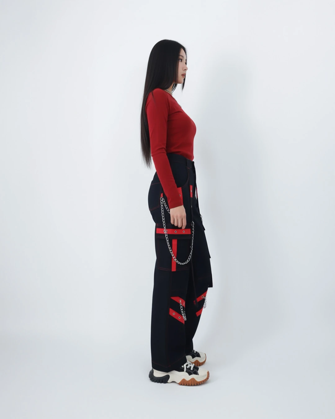 Cyberpunk Detail Baggy Live Jean