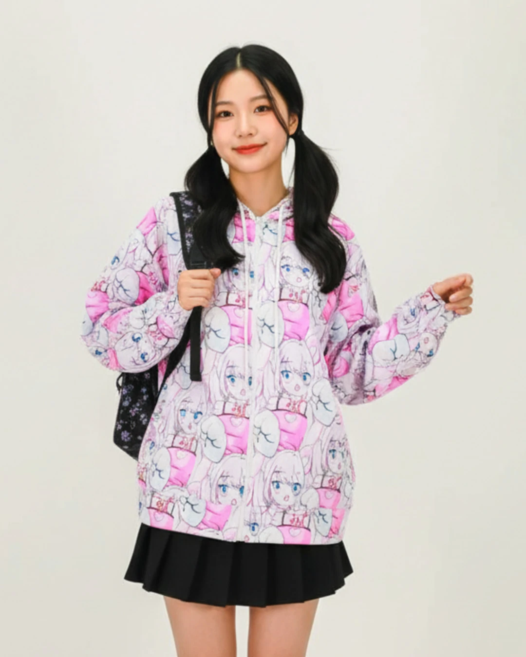 Anime Desenli Yağmurluk Ceket