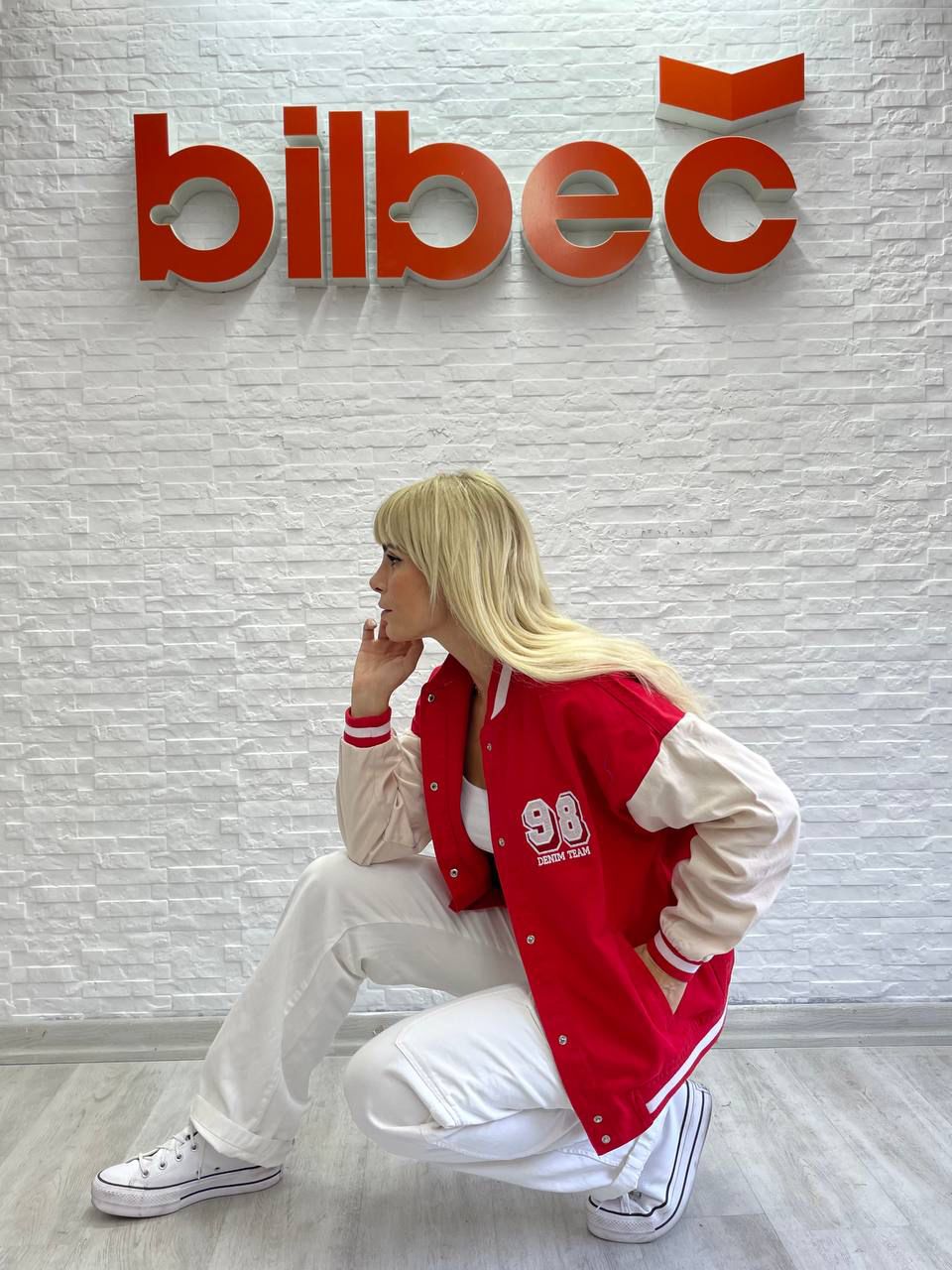 Kırmızı 98 Detail Oversize Unisex Kolej Ceket
