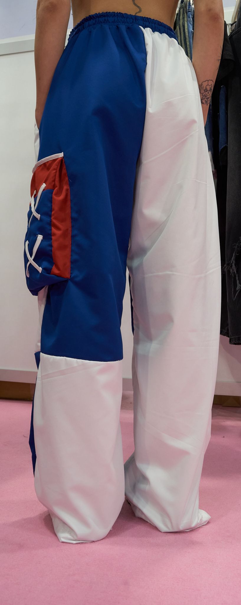 34 Mixed Baggy Mavi Unisex Eşofman Altı