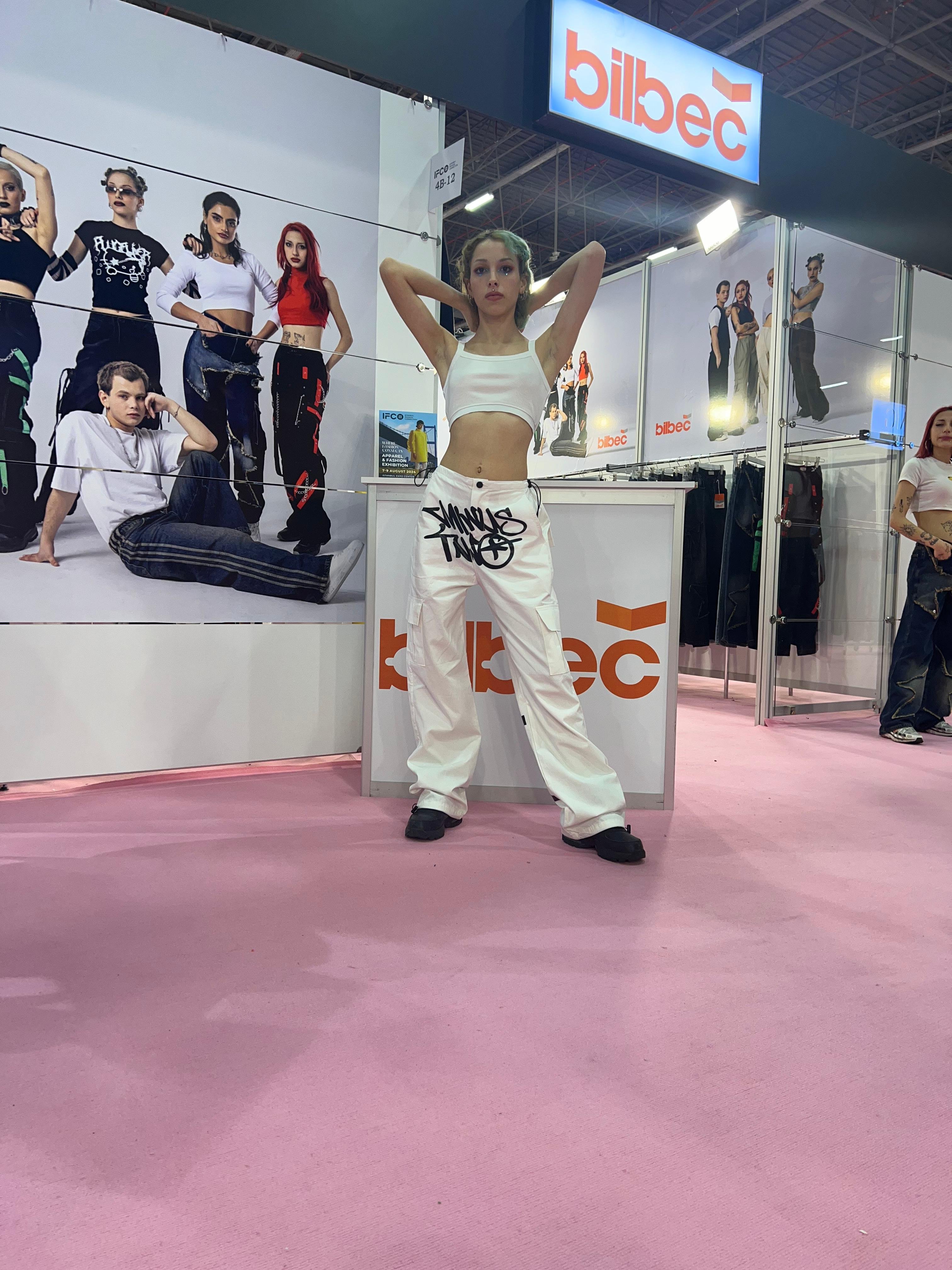 Grunge Beyaz Baggy Pantalon