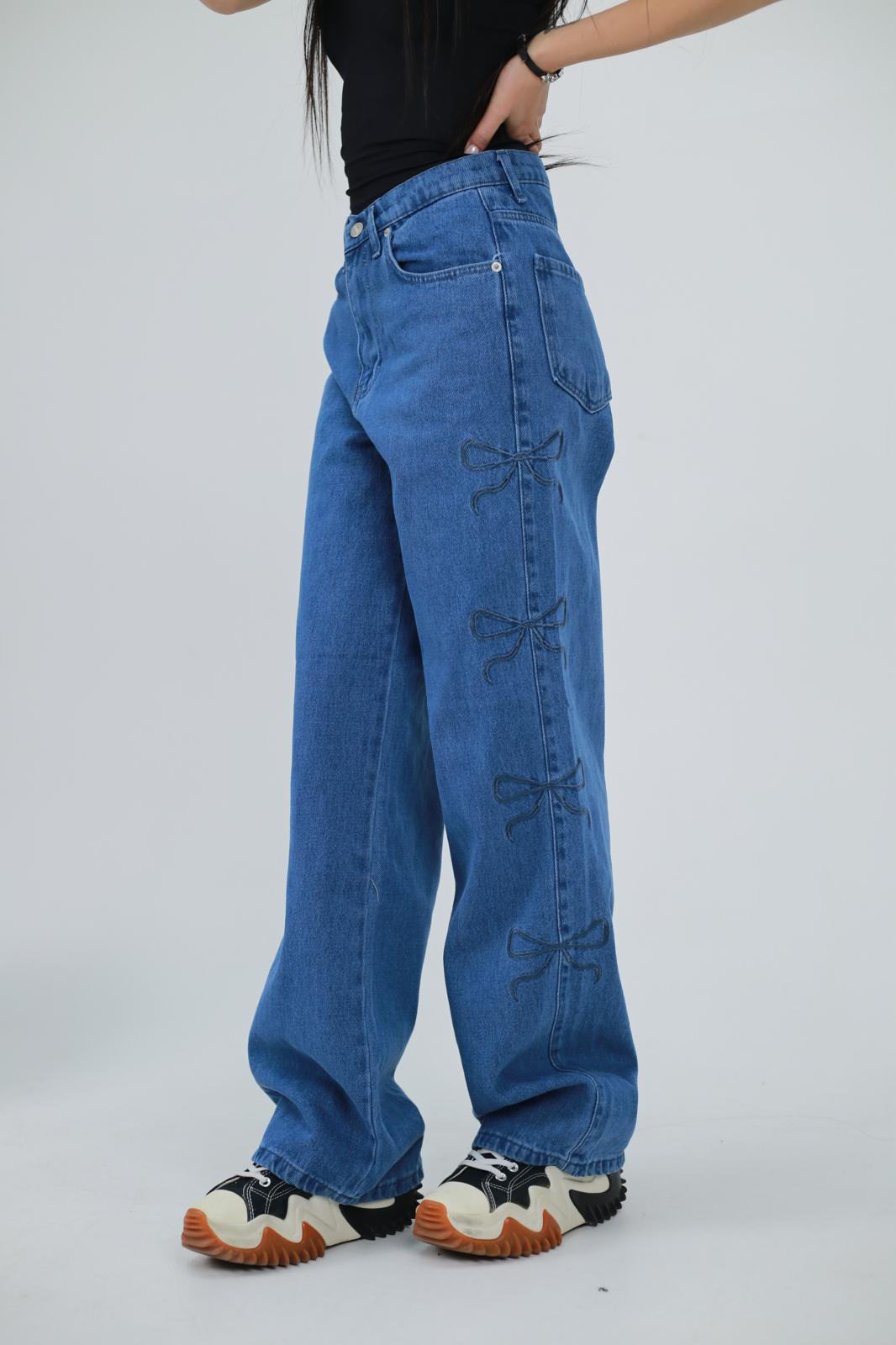 Mavi Live Kurdele Detail Baggy Jean