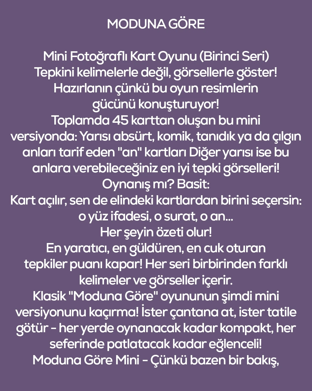 1. Pack Beyaz Modunu Bul Eğlenceli Kart Oyunu