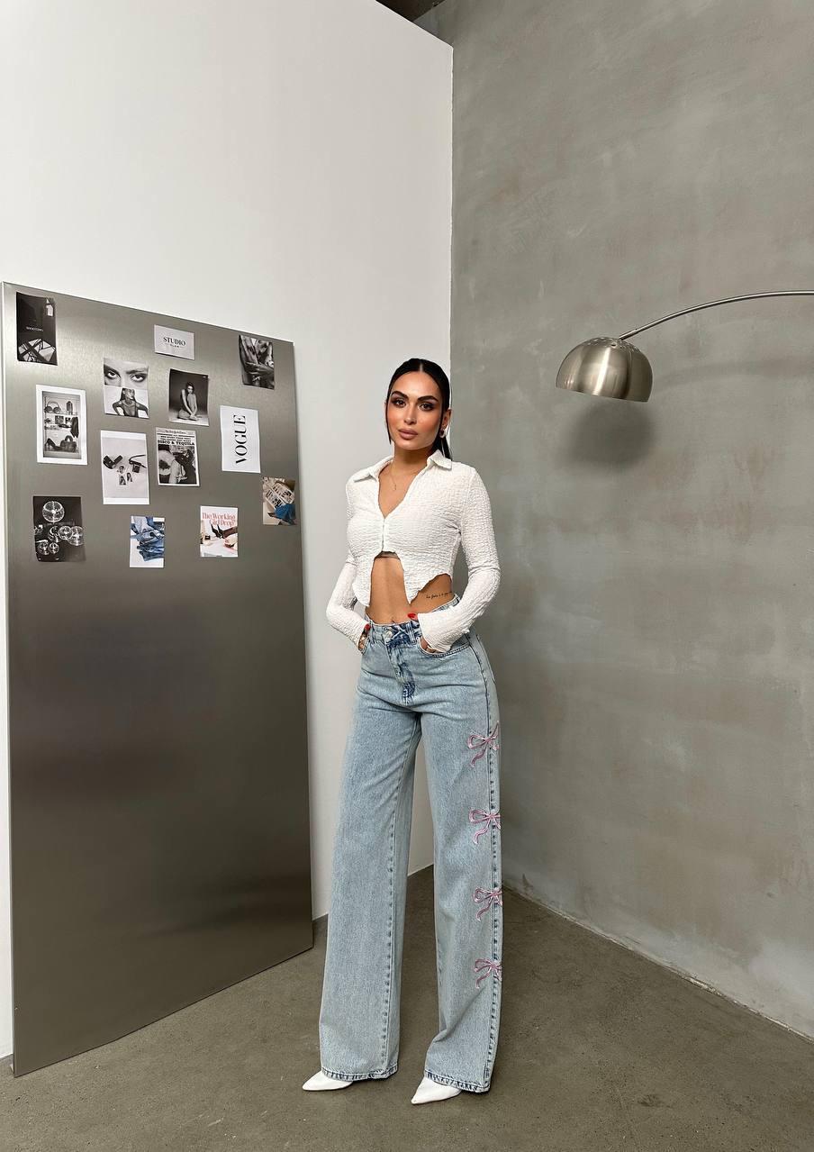 Ribbon Blue Recycled Live Baggy Jean