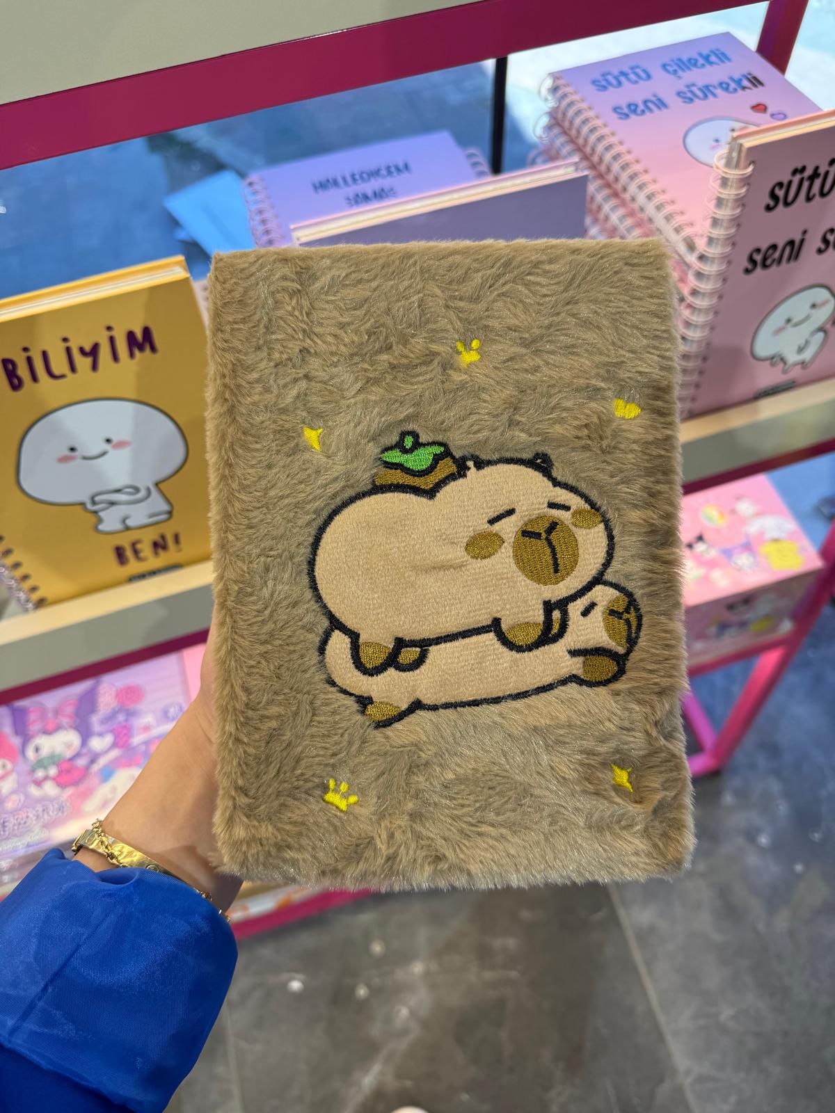 Capybara Peluş Defter