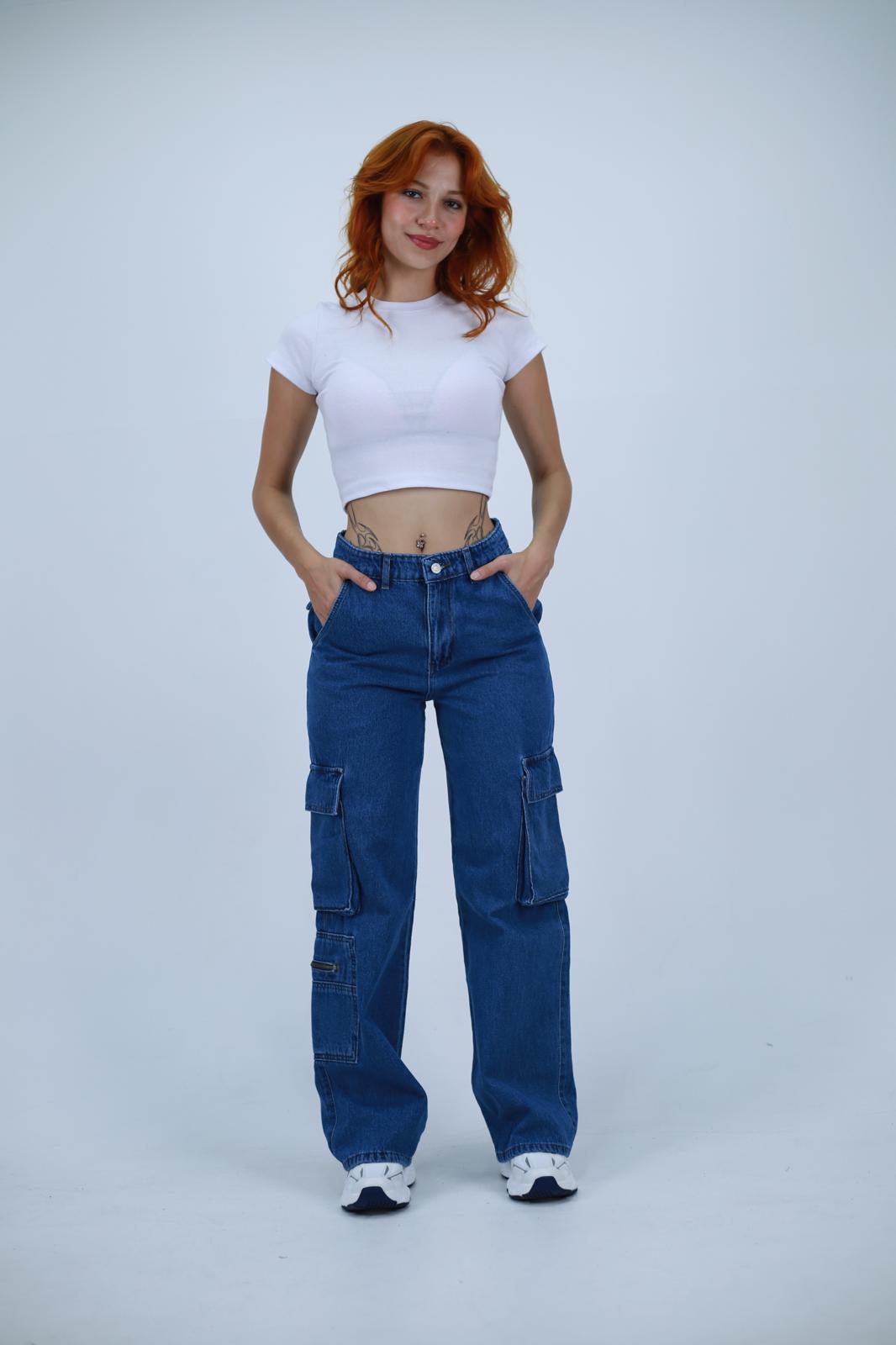 Mavi Kargo Cepli Baggy Unisex Jean