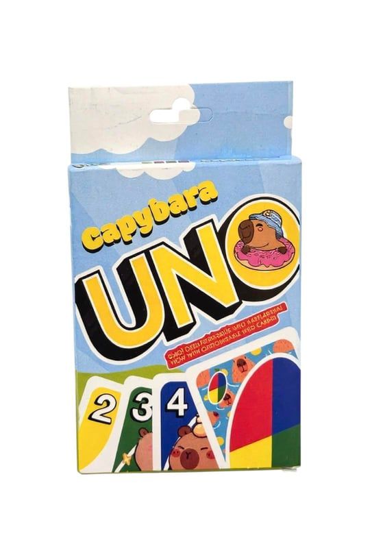 Capybara Uno Serisi Eğlenceli Kart Oyunu