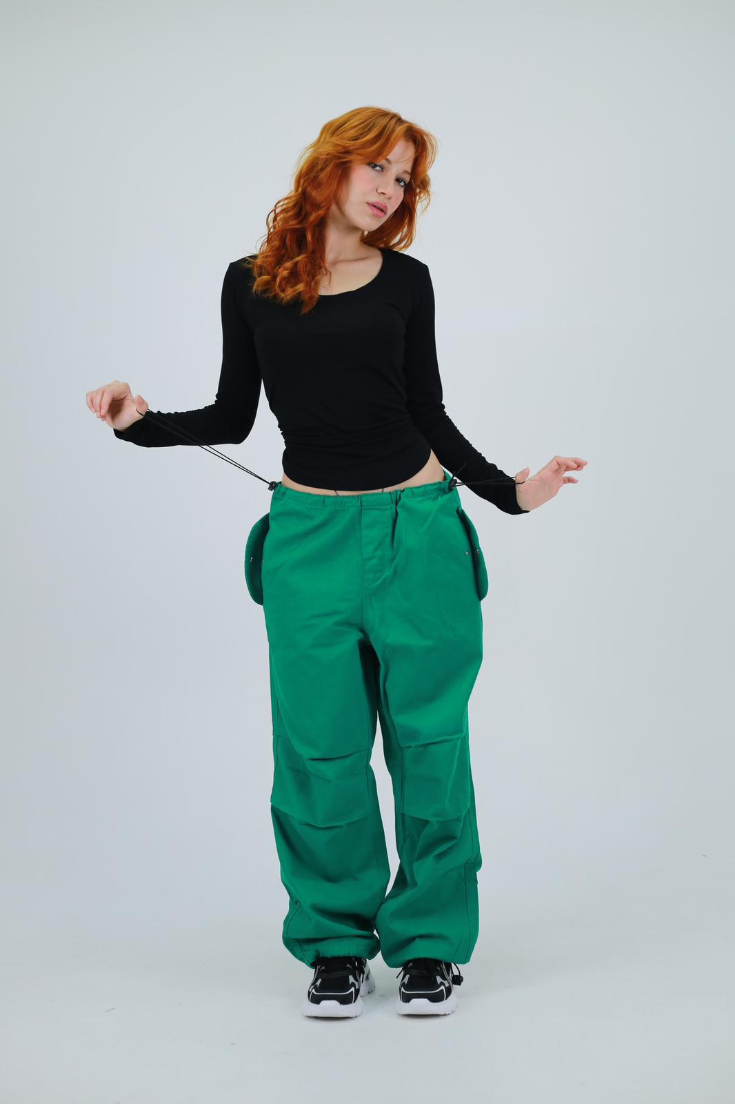 Turkuaz Tactical Ayarlanabilir Bel Kumaş Unisex Pantolon