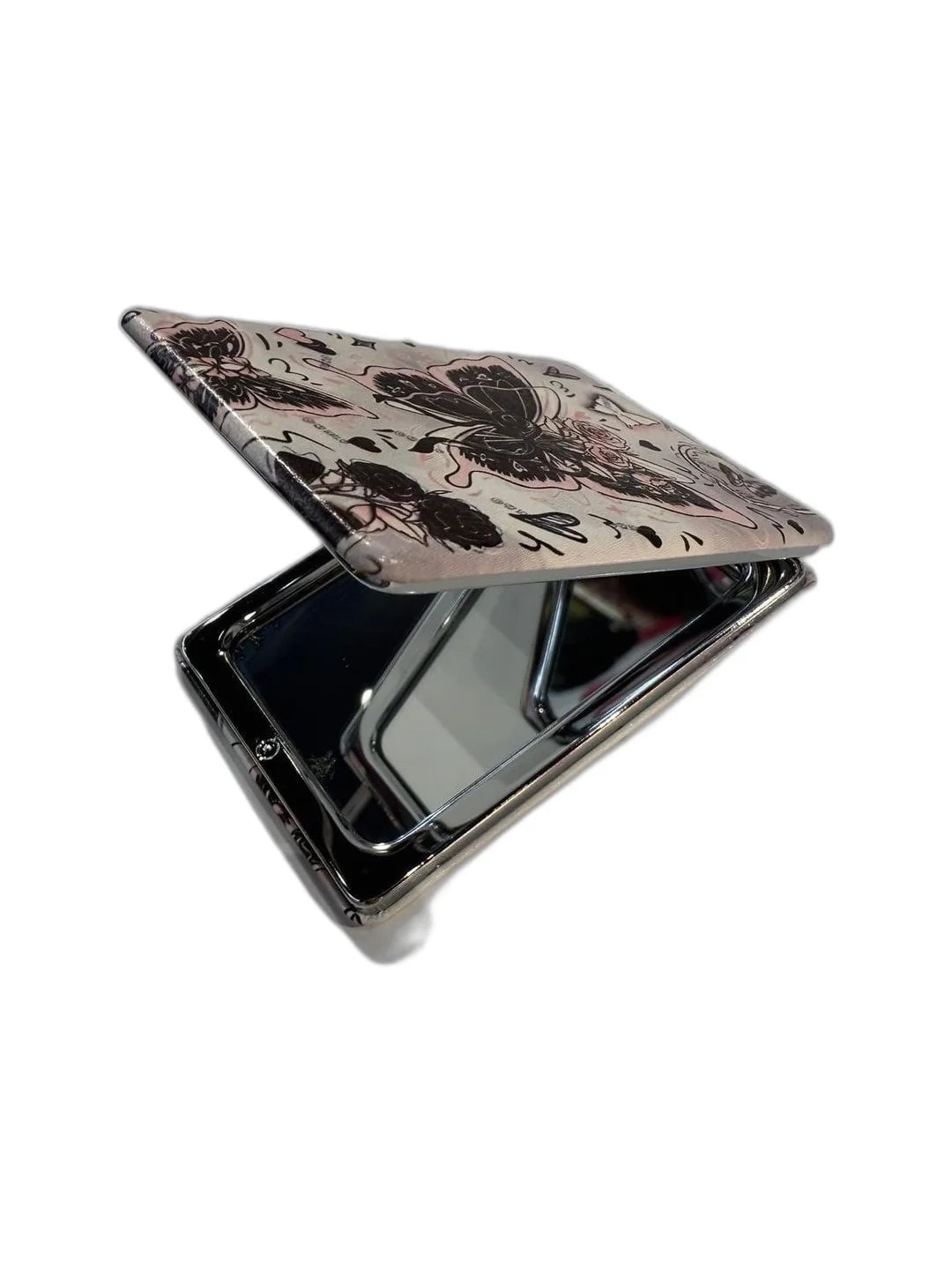 Gothic Butterfly Katlanabilir Cep Ayna