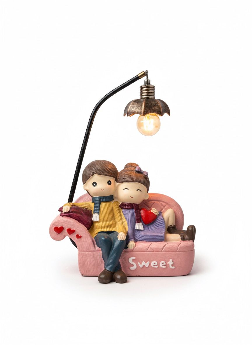 Sweet Love Işıklı Biblo Figür