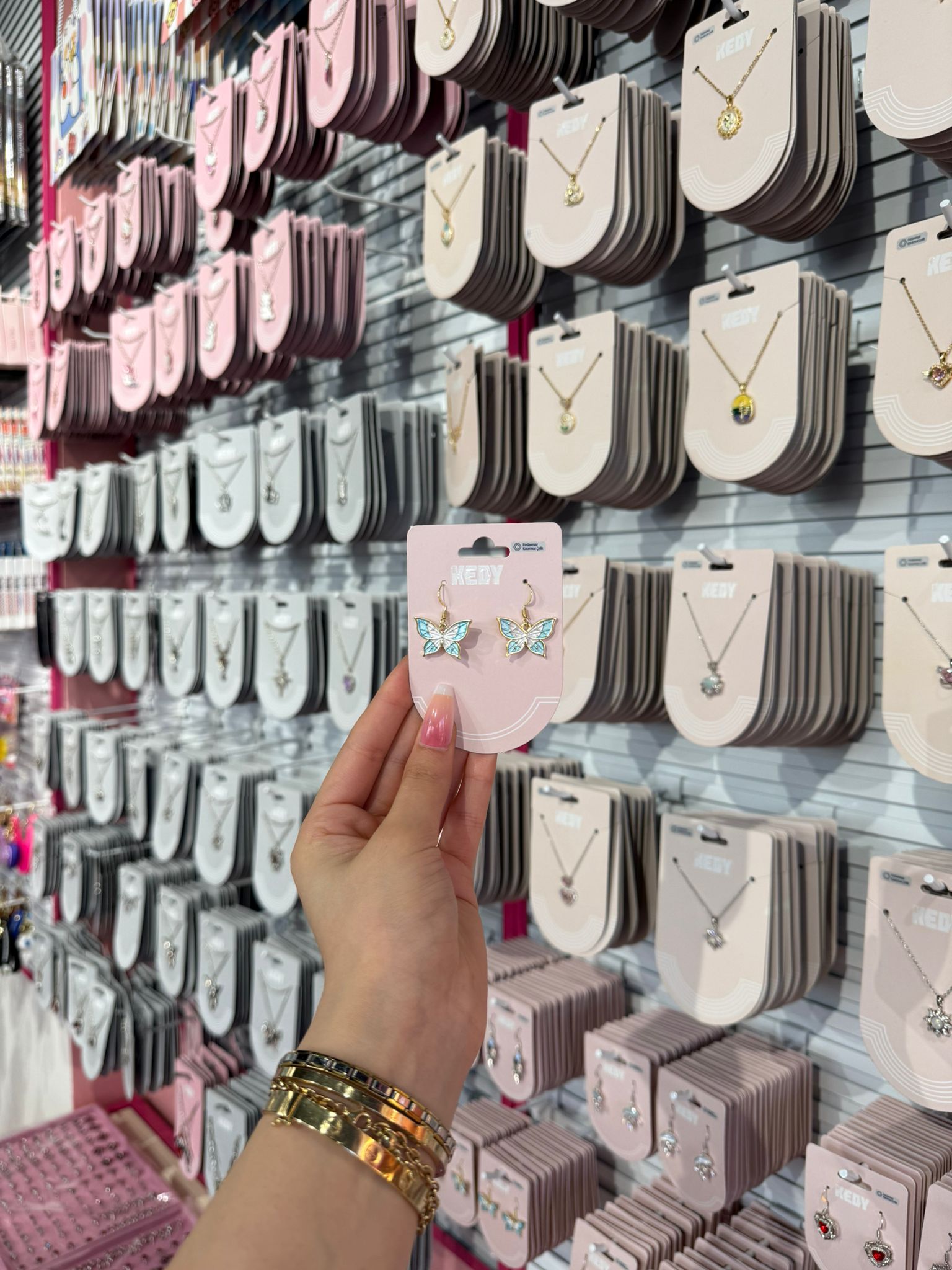 Butterfly Mavi Küpe