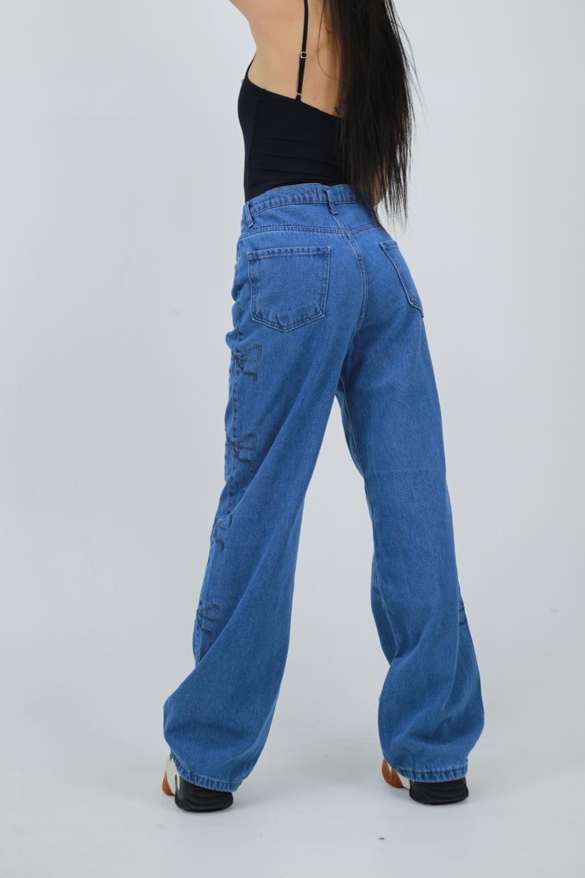 Mavi Live Kurdele Detail Baggy Jean