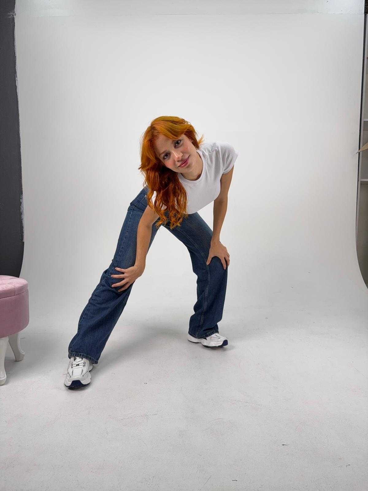 Mavi Eskitme Baggy Unisex Pantolon