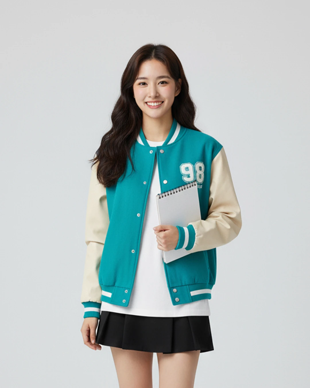 Mavi 98 Detail Oversize Unisex Kolej Ceket