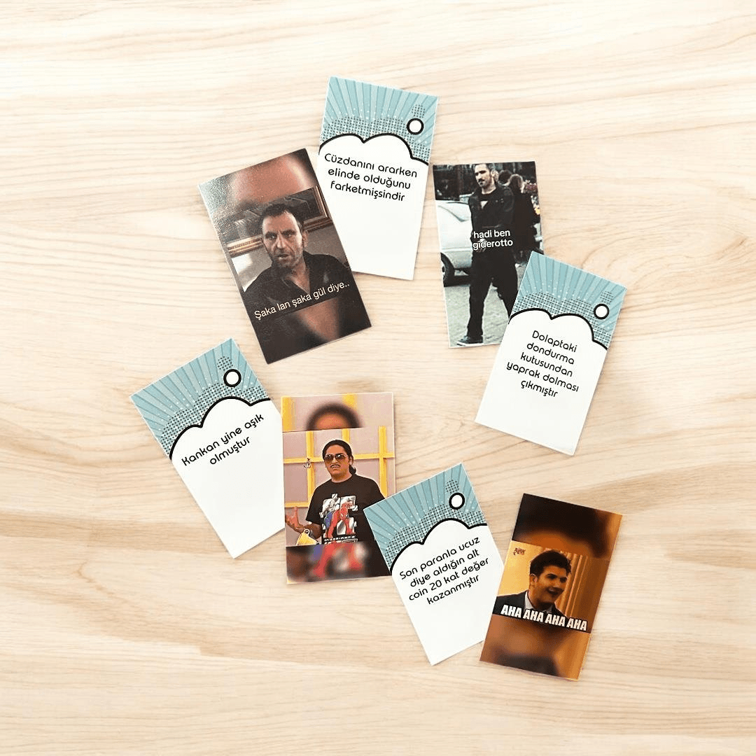 Mavi 3. Pack Modunu Bul Fotoğraflı Kart Oyunu