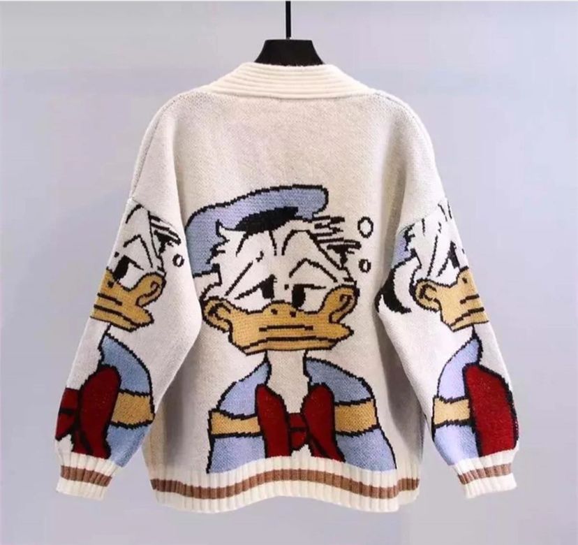 Daffy Duck Oversize Triko Hırka