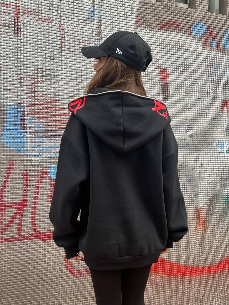 Minus Two Red Oversize Unisex Hırka