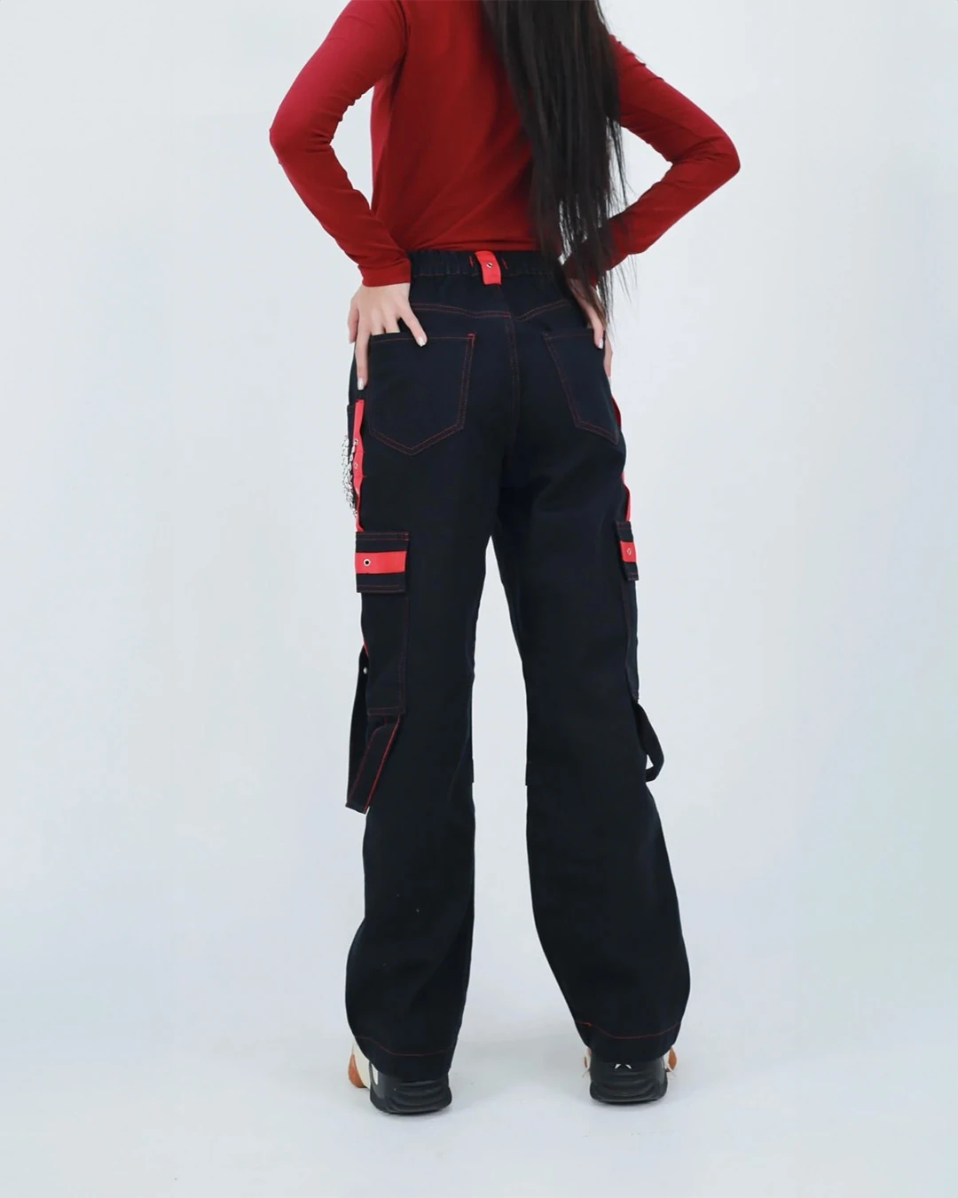 Cyberpunk Detail Baggy Live Jean