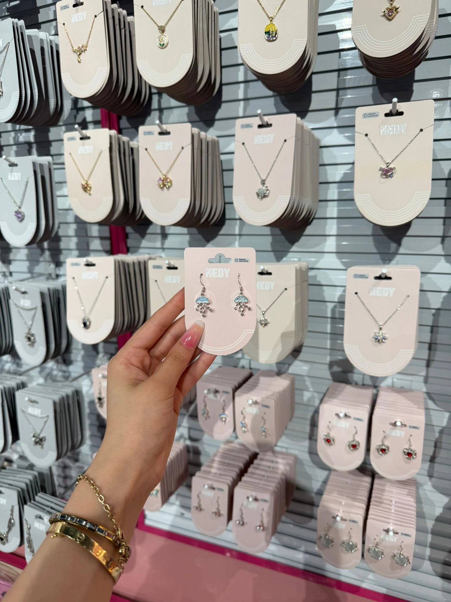 Jellyfish Blue Küpe