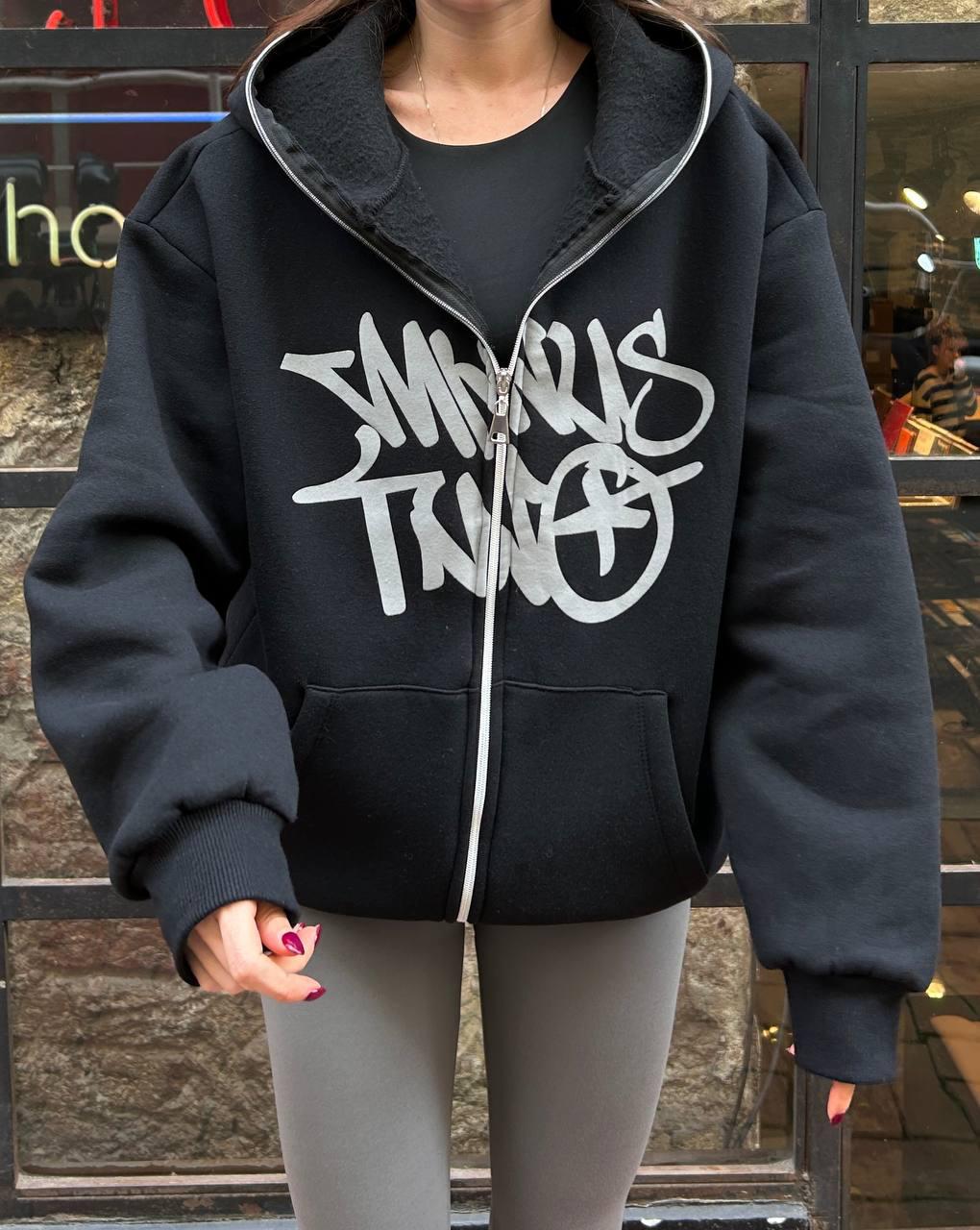 Minus Two Gri Unisex Oversize Hırka Ceket