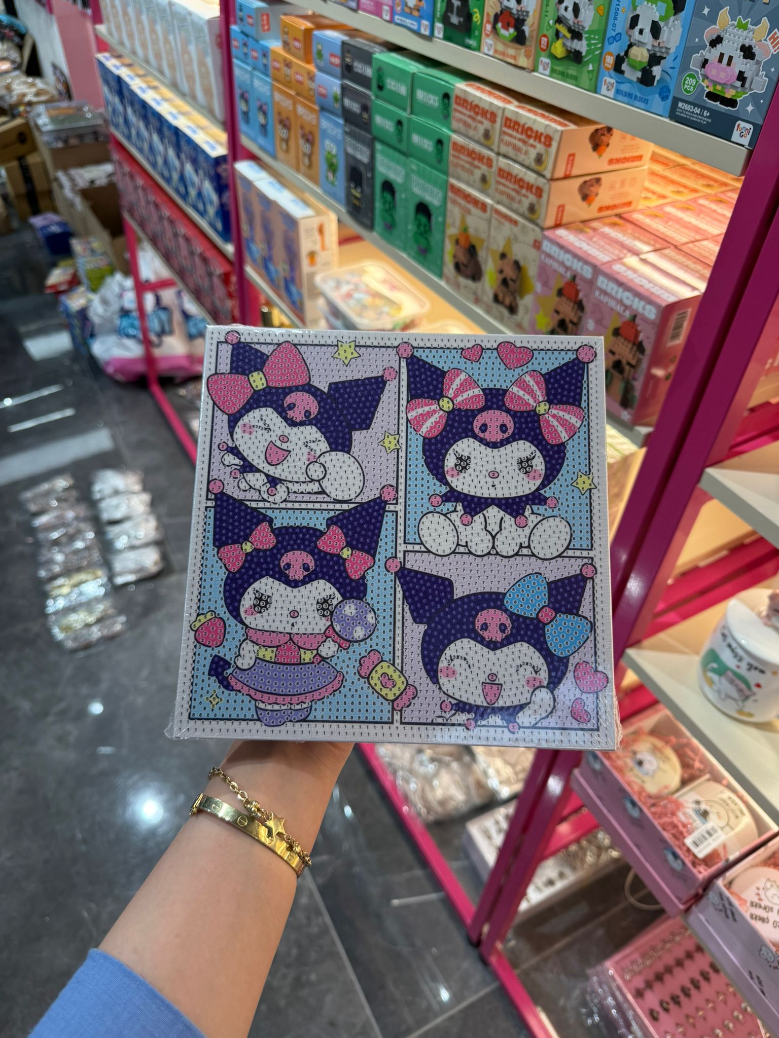 Kolaj Cute Kuromi Taşlama Pano