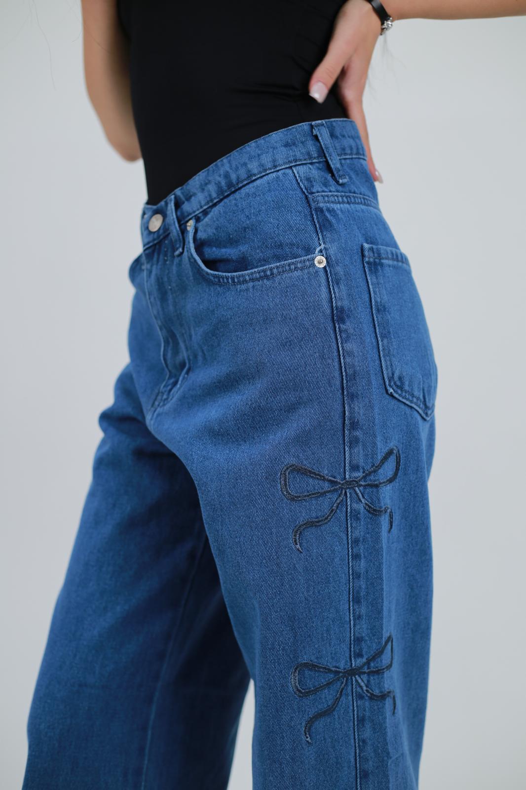 Mavi Live Kurdele Detail Baggy Jean