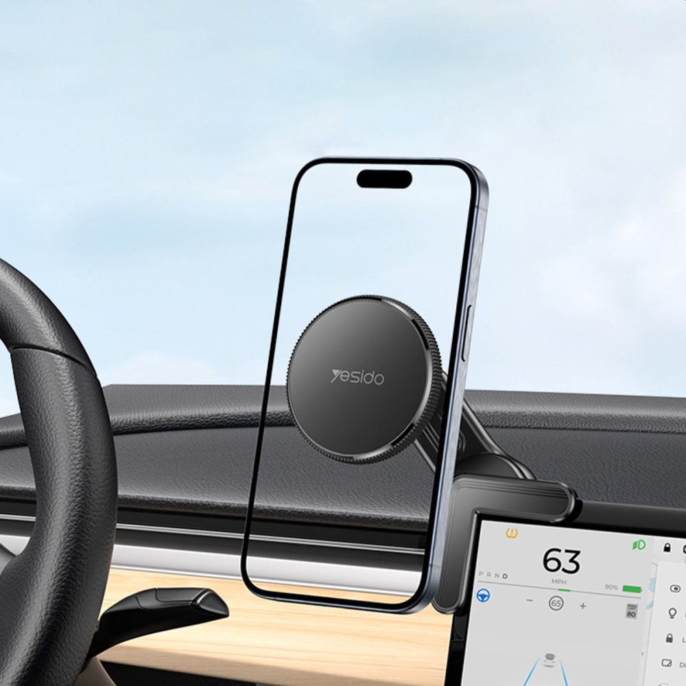 esido C213 360 Derece Ayarlanabilir Araç CarPlay Ekranına Sabitlenen Magsafe Araç Telefon Tutucu