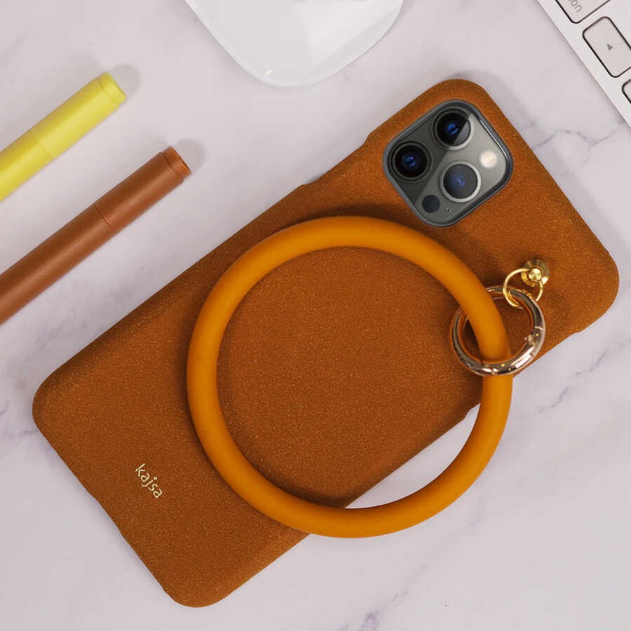 Apple iPhone 12 Kılıf Kajsa Splendid Serisi Morandi Ring Kapak