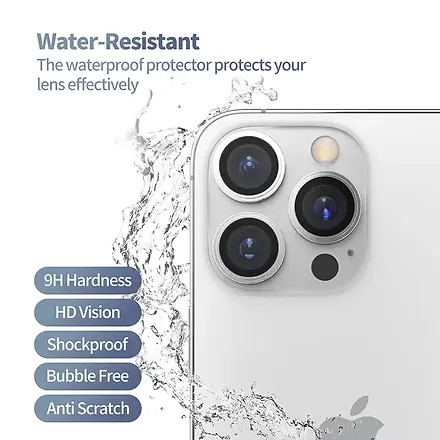 Blueo 9H Ring Metal Camera Lens Protector- Turuncu