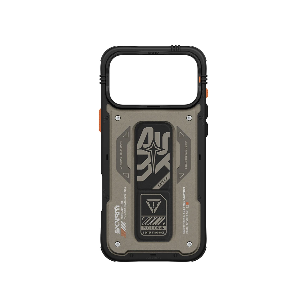 Apple iPhone 17 Pro Max Kılıf Desenli Airbag Tasarımlı Standlı Skinarma Aegis Kapak