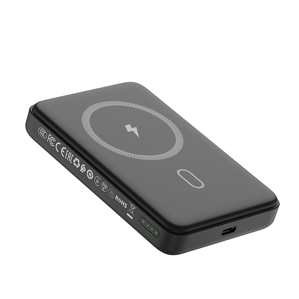 Wiwu Wi-P043 LED Işık Göstergeli Standlı Taşınabilir M-safe Wireless Powerbank 10.000mAh 15W