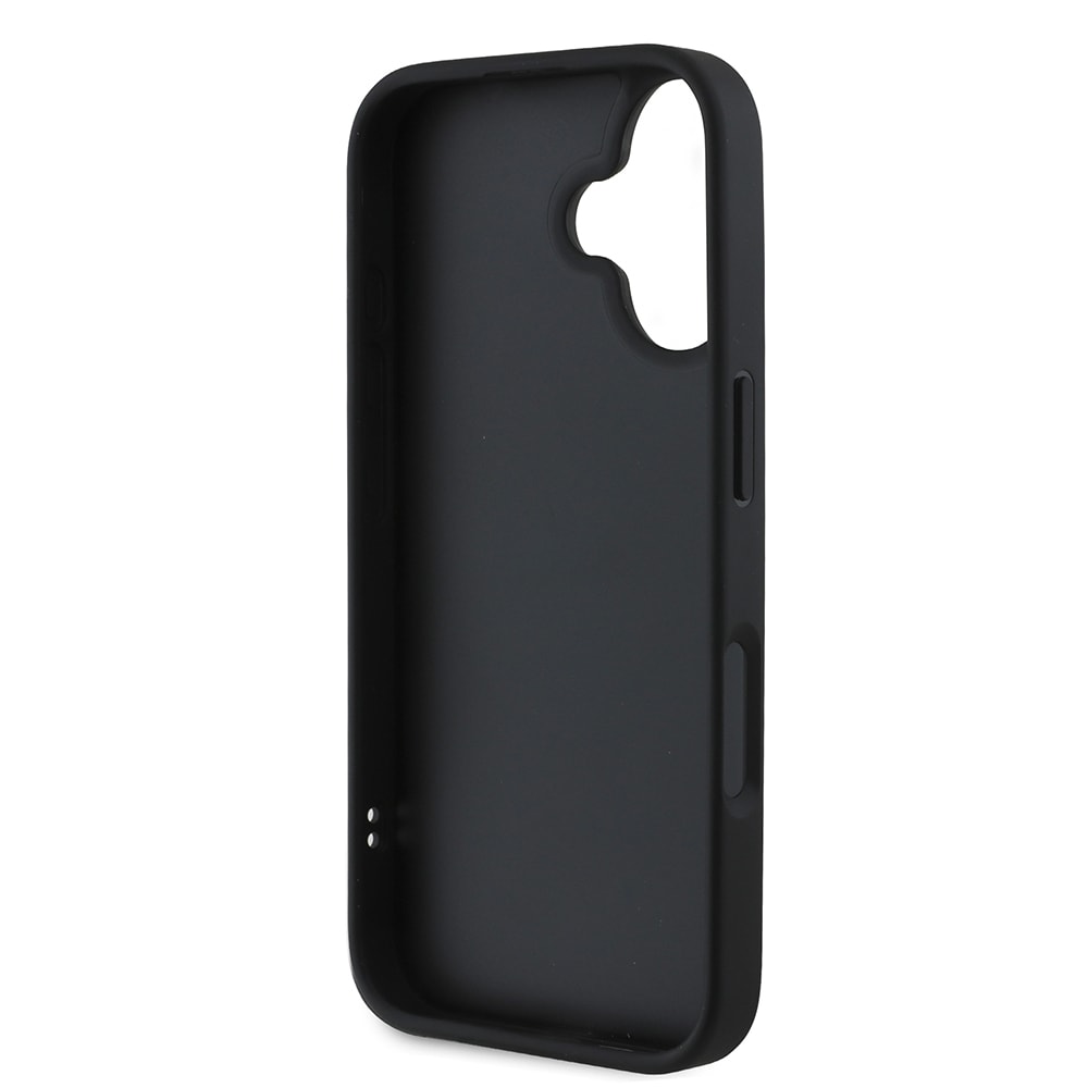 Apple iPhone 16 Kılıf DKNY Orjinal Lisanslı Kartlıklı 3D Yazılı Repeat Texture Pattern Kapak