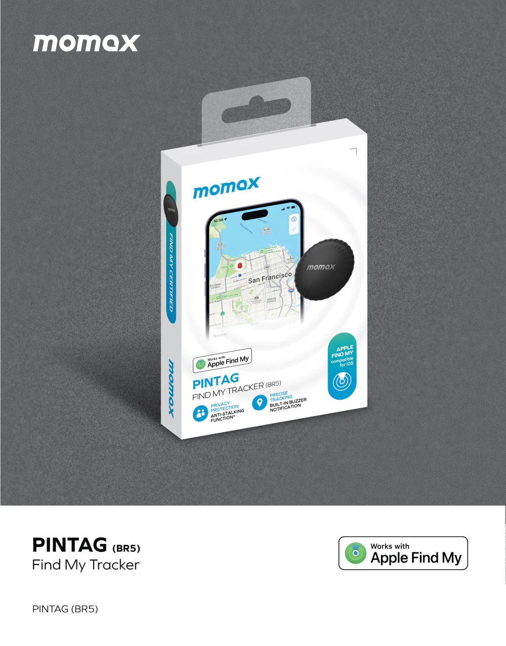 Momax PinTag Find My Tracker