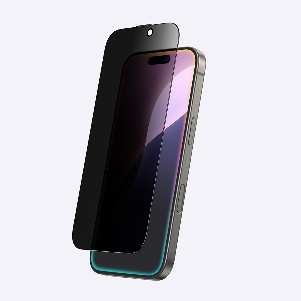 Apple iPhone 16 Pro Max Amazingthing Radix Privacy Parmak İzi Bırakmayan Temperli Cam Ekran Koruyucu