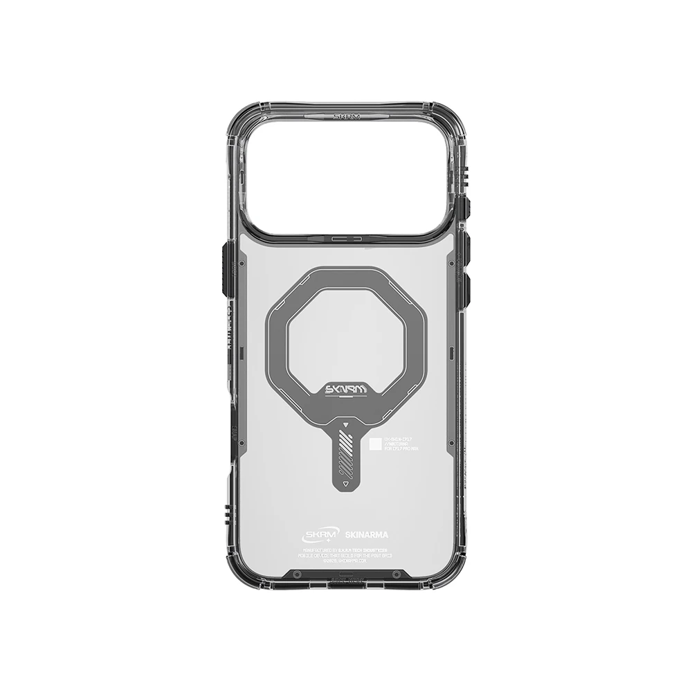 Apple iPhone 17 Pro Kılıf M-safe Şarj Özellikli Şeffaf Airbag Tasarımlı Skinarma Saido Mag-Charge Kapak