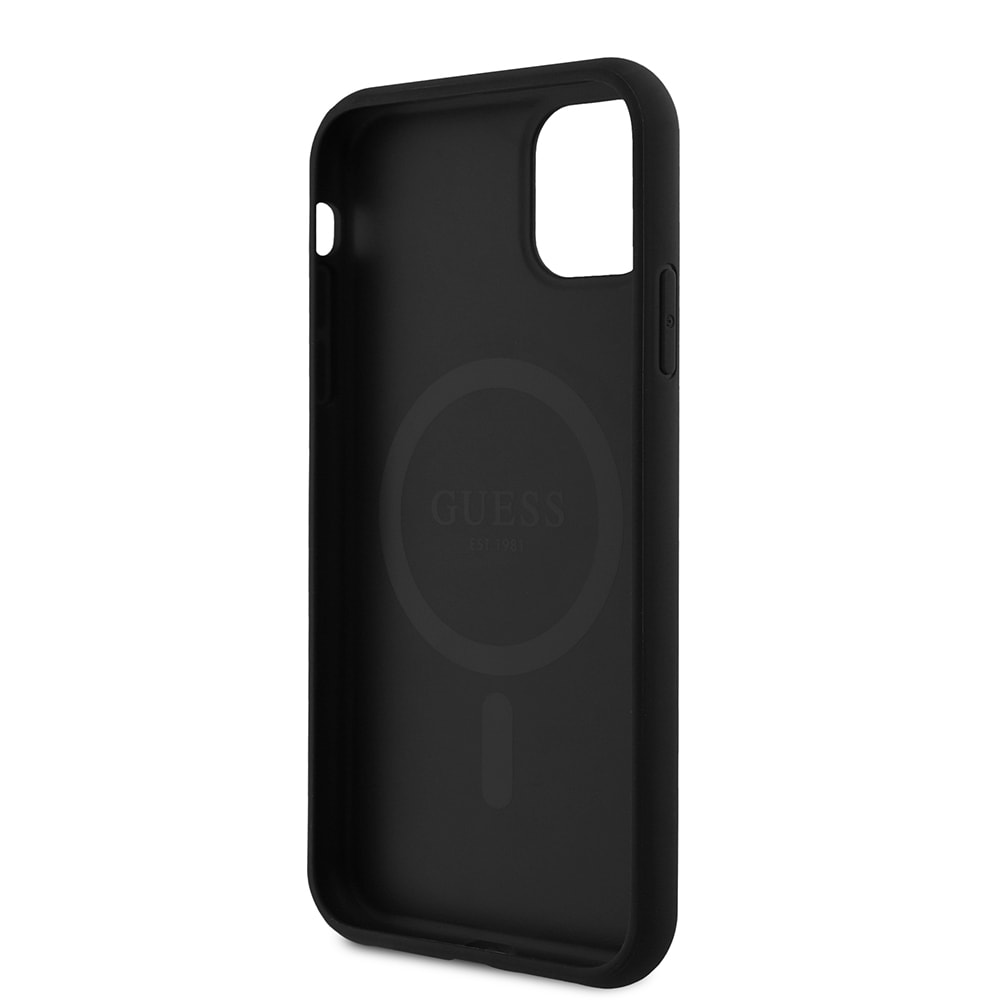 Apple iPhone 11 Kılıf Guess Orjinal Lisanslı 4G Desen Yazı Logolu Kapak