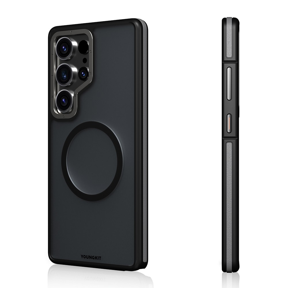 Galaxy S25 Ultra Kılıf Magsafe Şarj Özellikli Youngkit Rock Sand Serisi Kapak