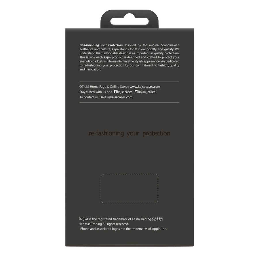 Apple iPhone 12 Kılıf Kajsa Preppie Serisi Dark Kapak